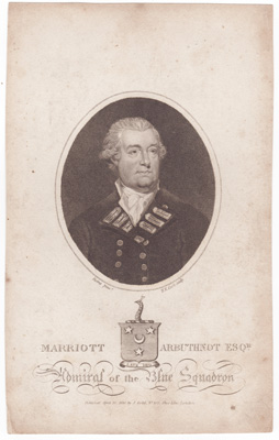 Marriott Arbuthnot, Esq.
Admiral of the Blue Squadron 